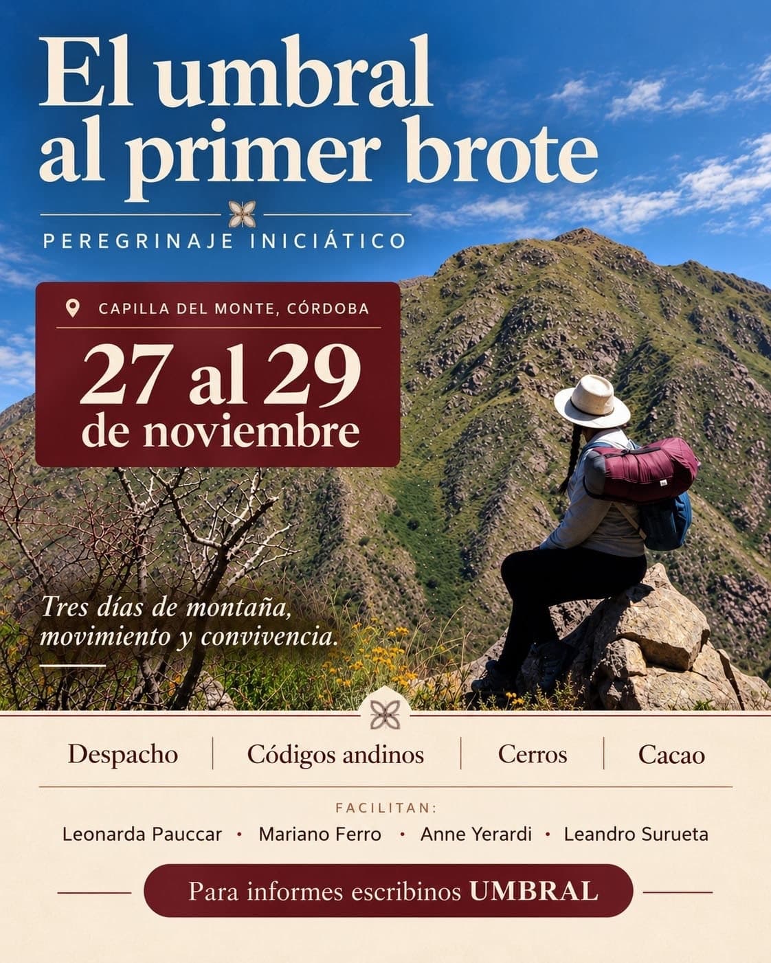 El umbral al primer brote: peregrinaje iniciático