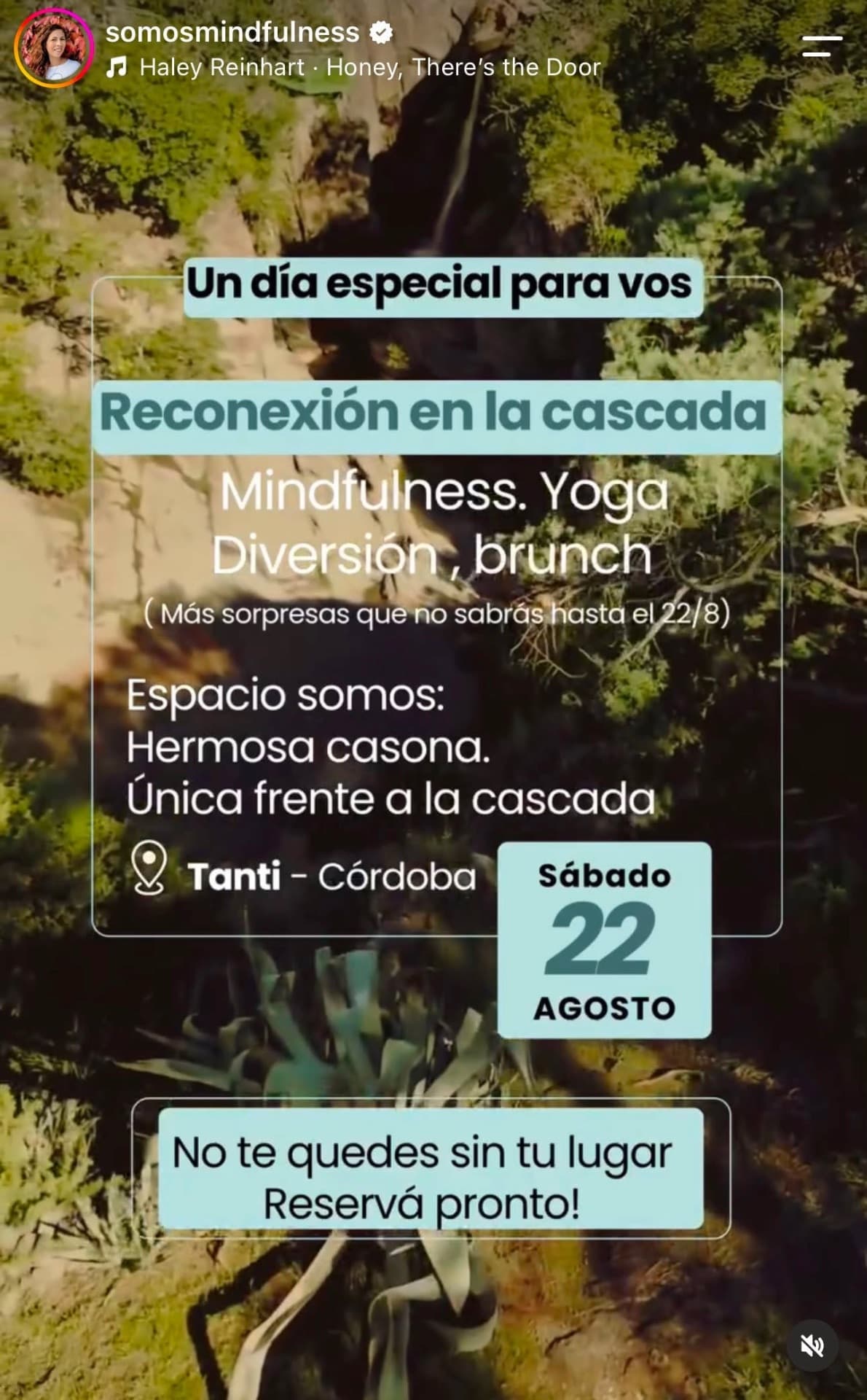 Reconexión en la cascada