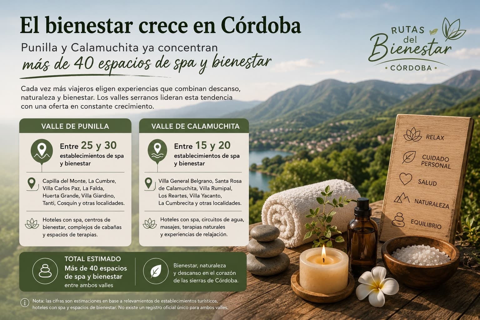 El turismo wellness crece en Córdoba: Punilla y Calamuchita ya concentran más de 40 propuestas de spa y bienestar