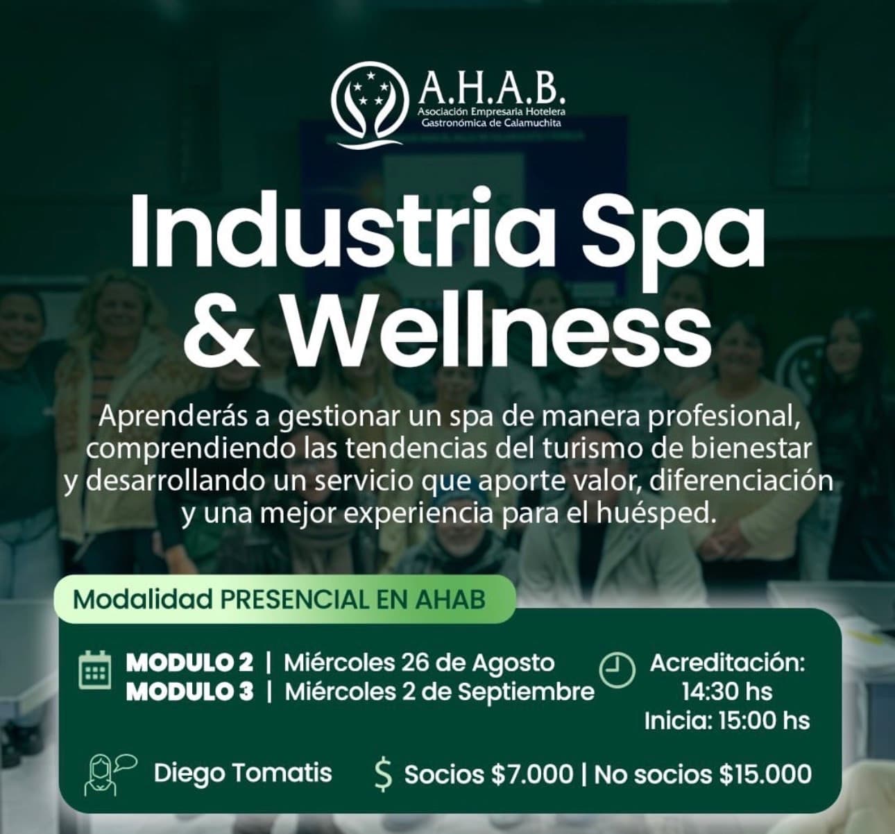 Taller Presencial: Industria Spa & Wellness